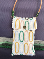 Load image into Gallery viewer, Embroidered Two Way Crossbody Phone Pouch N6B106