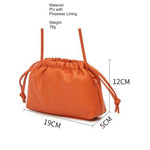 Load image into Gallery viewer, Crinkle PU Cloud Bag Crossbody Drawstring Pouch N6F104