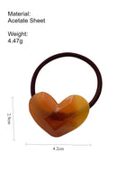 Load image into Gallery viewer, Candy Color Heart Hair Scrunchie High Elasticity N6C341