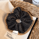Load image into Gallery viewer, Womens Contrast Wave Knit Scrunchie N6K024