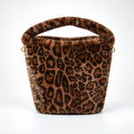 Load image into Gallery viewer, Women's Plush Leopard Print Tote Shoulder Bag N6J155