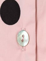 Load image into Gallery viewer, Pink Polka Dot Stand Collar Jacket Women N6C113
