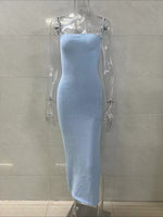 Load image into Gallery viewer, Sexy Backless Knit Beach Club Slip Dress Women N6D079