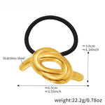Load image into Gallery viewer, 18K Gold Plated Titanium Steel Butterfly Hair Tie S5P452
