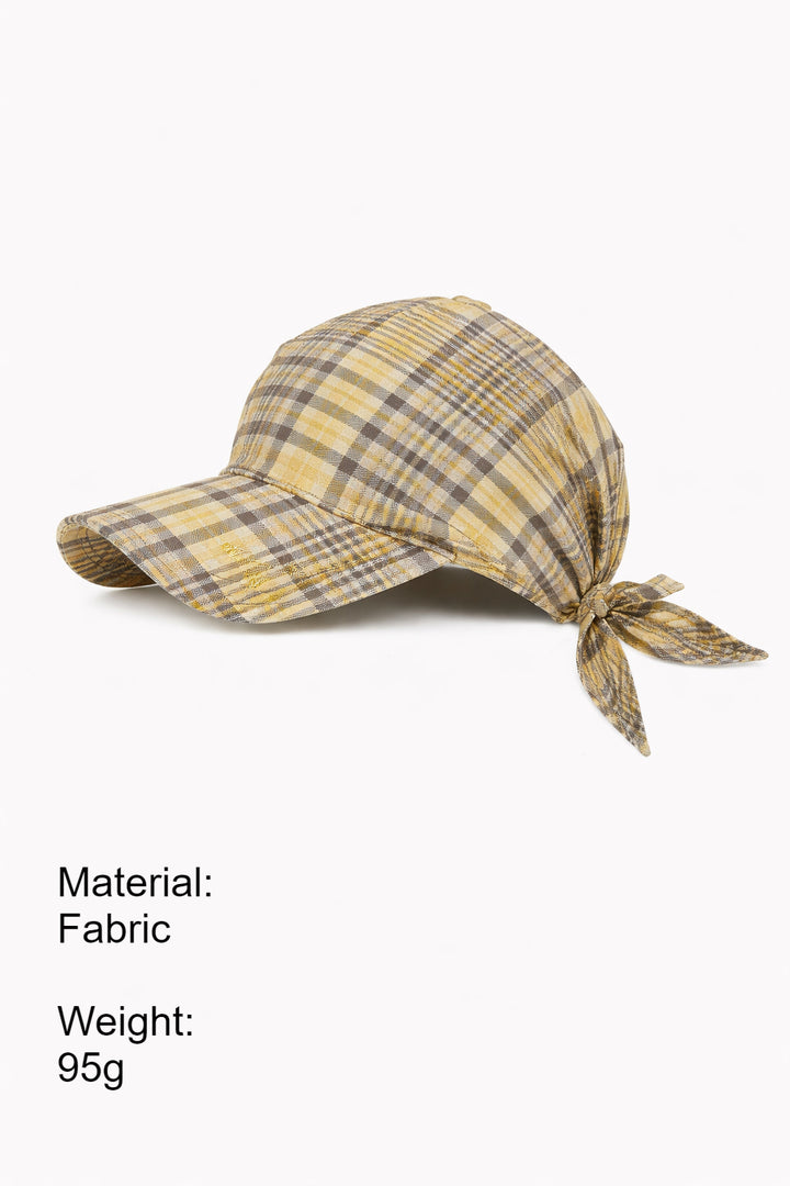 Gingham Bandana Baseball Cap Women N6C388