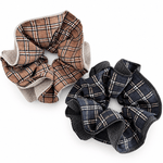 Load image into Gallery viewer, Womens Plaid Fabric Scrunchie N6K031