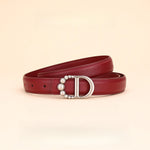 Load image into Gallery viewer, Business Letter Design Genuine Leather Belt Women N6H328