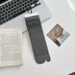 Load image into Gallery viewer, Vertical Rib Split Toe Stack Socks Women Slimming N6H015