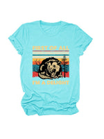 Load image into Gallery viewer, First of All I'm a Delight Print Round Neck T-Shirt N6E141