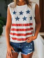Load image into Gallery viewer, Printed Cotton Tank Top Women N6C333