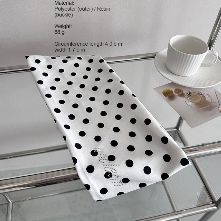 Polka Dot Tulle Hip Scarf Resin Buckle Jazz Dance N6G228