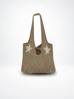 Load image into Gallery viewer, Starfish Shell Knit Tote Beach Bag Large Capacity N6C053