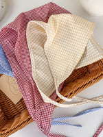 Load image into Gallery viewer, Gingham Bandana Scarf Multiple Colors Women N6C012