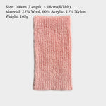 Load image into Gallery viewer, 25% Wool Blend Fluffy Knit Scarf Women S5P677
