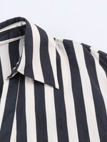 Load image into Gallery viewer, Relaxed Stripe Oversized Shirt Women N6C110
