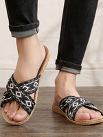 Load image into Gallery viewer, Breathable Anti-Slip Linen Slippers Women Summer N6C231