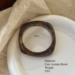 Load image into Gallery viewer, Geometric Ombre Resin Bangle Curved Acetate Contour S5P256