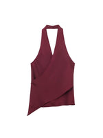 Load image into Gallery viewer, Halter Neck Satin Camisole Women N6C264