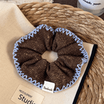 Load image into Gallery viewer, Womens Contrast Wave Knit Scrunchie N6K024