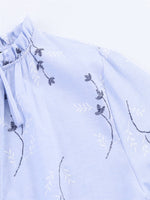 Load image into Gallery viewer, Embossed Embroidery Print Open Front Shirt Women N6C265