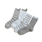 Load image into Gallery viewer, Contrast Stripe Cotton Blend Socks M5A052