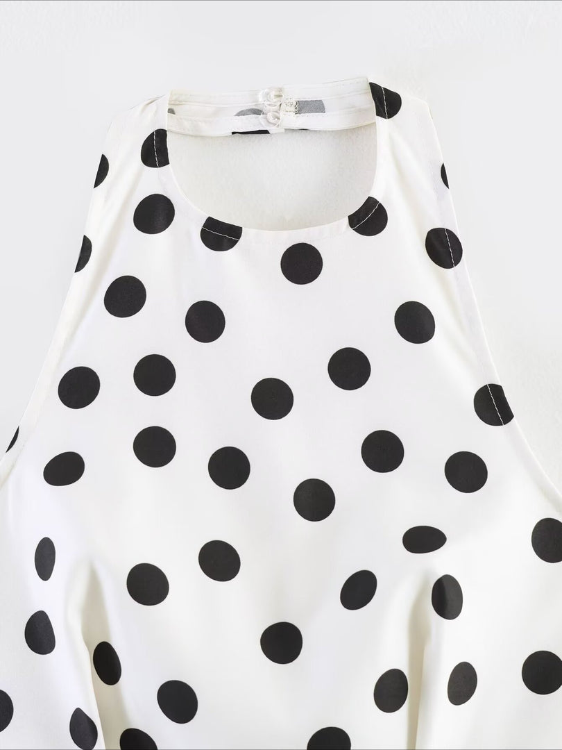 Polka Dot Backless Halter Tube Top Women N6D125