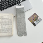 Load image into Gallery viewer, Vertical Rib Split Toe Stack Socks Women Slimming N6H015