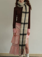 Load image into Gallery viewer, Classic Plaid Wool Blend Scarf  M5A134
