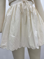 Load image into Gallery viewer, Vest and High Waist Skirt Set Women Beige N6D071