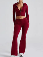 Load image into Gallery viewer, Cropped Hooded Set Fitted Pant Lightweight N5Z210
