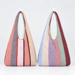 Load image into Gallery viewer, Women's Color-Block Quilted Cotton Tote Bag N6J192
