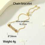 Load image into Gallery viewer, Zircon Letter MAMA Bracelet Women N6D504