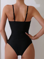 Load image into Gallery viewer, One-Piece V-Neck Swimwear Women N6C287