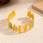 Load image into Gallery viewer, Gold Oil Drop Stainless Steel Bangle Light Luxury N6F264