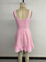 Load image into Gallery viewer, Sweet Ruffle Lace Bow Strapless Dress Women N6E166
