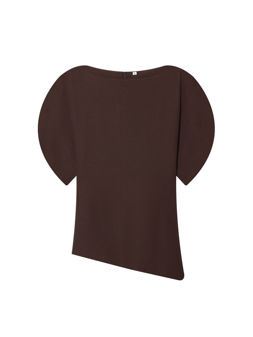 Designer Round Neck Puff Short Sleeve T-Shirt Women N6C267
