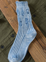 Load image into Gallery viewer, Distressed Knit Cotton Workwear Socks M5A075