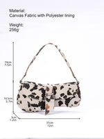 Load image into Gallery viewer, Cow Print Asymmetric Shoulder Bag Women N6C310