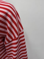 Load image into Gallery viewer, Backless Color Block Stripe Oversized Knit Pullover N6G185