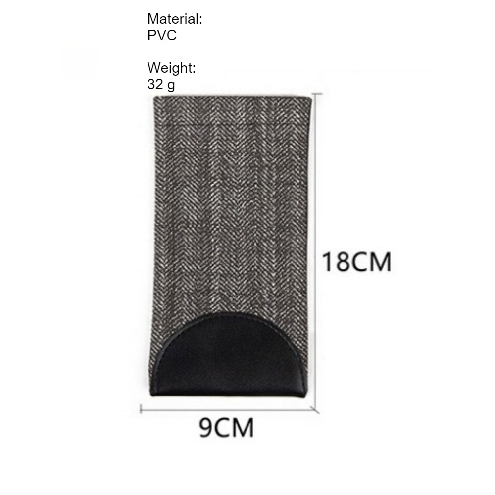 PVC Eyeglass Pouch Auto-Closure Sunglass Sleeve N6G102