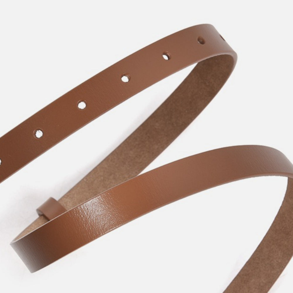 Genuine Leather Belt Bag Women Mini Waist Pack N6H322