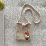 Load image into Gallery viewer, Kids Duck Knit Crossbody Bag N6H315
