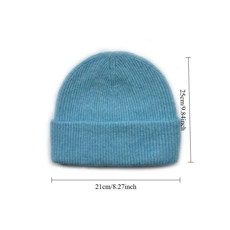 Womens Wool Blend Seamless Knit Beanie N6K282