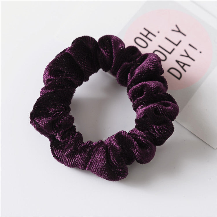 Velvet Continuous Loop Hair Tie Multi Color S5P424