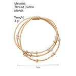 Load image into Gallery viewer, Fresh Pearl Hair Tie Basic Coffee Tone Women N6H189