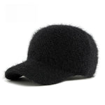 Load image into Gallery viewer, Faux Rabbit Fur Baseball Cap Women Soft Warm Knit N6G201