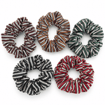 Load image into Gallery viewer, Womens Leopard Print Fabric Scrunchie N6K030
