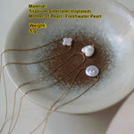 Load image into Gallery viewer, Mini Freshwater Pearl Geometric Choker Titanium Steel N6H172