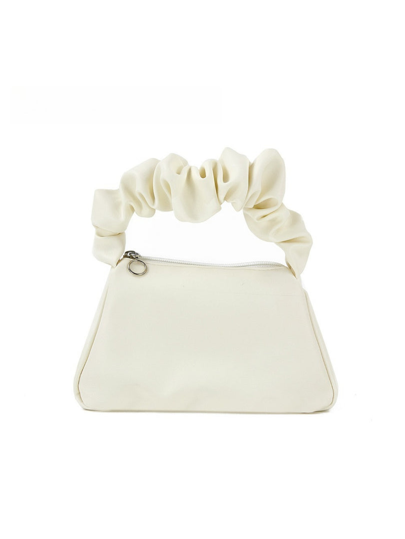 Pleated Top Handle PVC Makeup Bag Women N6C071