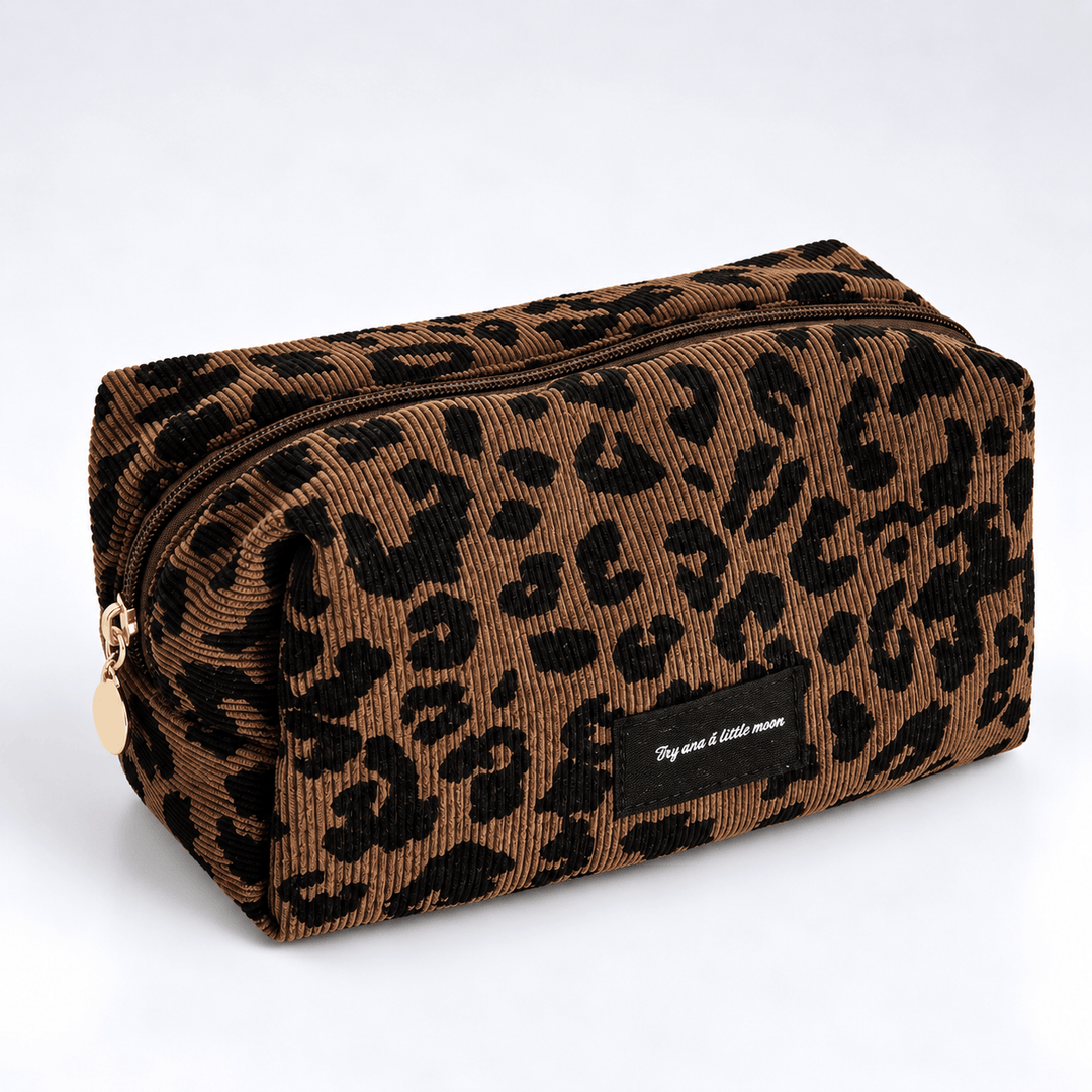 Women's Leopard Print Polyester Cosmetic Bag N6J273